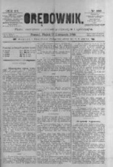 Orędownik: pismo poświęcone sprawom politycznym i spółecznym 1885.11.13 R.15 Nr260