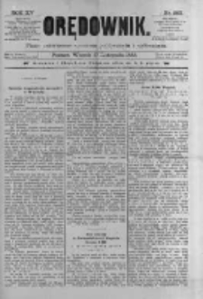 Orędownik: pismo poświęcone sprawom politycznym i spółecznym 1885.11.17 R.15 Nr263