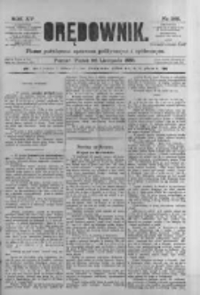 Orędownik: pismo poświęcone sprawom politycznym i spółecznym 1885.11.20 R.15 Nr266