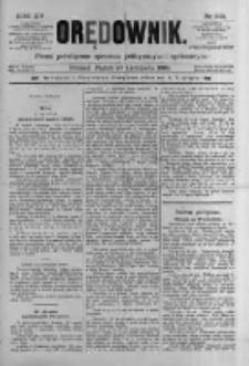 Orędownik: pismo poświęcone sprawom politycznym i spółecznym 1885.11.27 R.15 Nr272