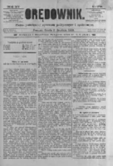 Orędownik: pismo poświęcone sprawom politycznym i spółecznym 1885.12.02 R.15 Nr276