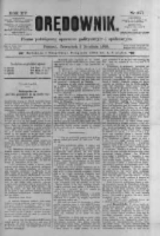 Orędownik: pismo poświęcone sprawom politycznym i spółecznym 1885.12.03 R.15 Nr277