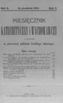 Miesięcznik Katechetyczny i Wychowawczy. 1912 R.2 nr12