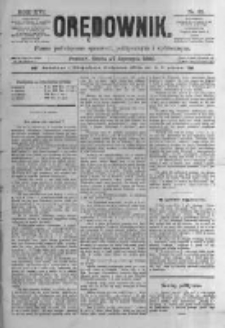 Orędownik: pismo poświęcone sprawom politycznym i spółecznym. 1886.01.27 R.16 nr21