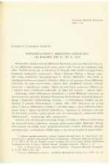 Współpracownicy Biblioteki Kórnickiej od połowy XIX w. do r. 1924. Pamiętnik Biblioteki Kórnickiej Z. 12.
