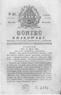 Goniec Krakowski: dziennik polityczny, historyczny i literacki. 1829.03.12 nr31