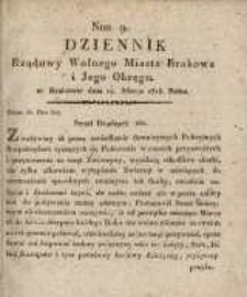 Dziennik Rządowy Wolnego Miasta Krakowa i Jego Okręgu 1818 Nr 9