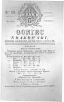 Goniec Krakowski: dziennik polityczny, historyczny i literacki. 1829.06.18 nr73