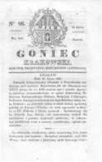 Goniec Krakowski: dziennik polityczny, historyczny i literacki. 1829.07.18 nr86
