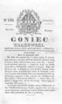 Goniec Krakowski: dziennik polityczny, historyczny i literacki. 1829.11.10 nr135