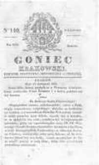 Goniec Krakowski: dziennik polityczny, historyczny i literacki. 1829.11.21 nr140