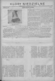 Kłosy Niedzielne: dodatek literacki i powieściowy do "Orędownika" 1912.05.26 Nr21