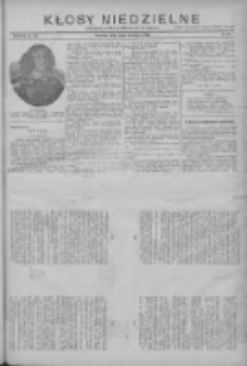 Kłosy Niedzielne: dodatek literacki i powieściowy do "Orędownika" 1912.06.02 Nr22