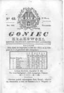 Goniec Krakowski: dziennik polityczny, historyczny i literacki. 1830.05.27 nr63