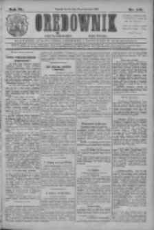Orędownik: najstarsze ludowe pismo narodowe i katolickie w Wielkopolsce 1910.09.21 R.40 Nr216
