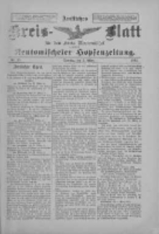 Amtliches Kreis-Blatt f&uuml;r den Kreis Neutomischel: zugleich Neutomischeler Hopfenzeitung 1897.03.02 Nr18