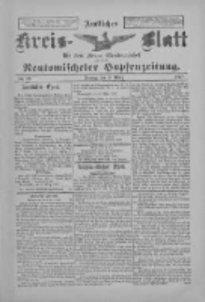 Amtliches Kreis-Blatt f&uuml;r den Kreis Neutomischel: zugleich Neutomischeler Hopfenzeitung 1897.03.05 Nr19