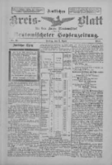 Amtliches Kreis-Blatt f&uuml;r den Kreis Neutomischel: zugleich Neutomischeler Hopfenzeitung 1897.04.02 Nr27
