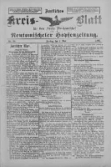 Amtliches Kreis-Blatt f&uuml;r den Kreis Neutomischel: zugleich Neutomischeler Hopfenzeitung 1897.05.07 Nr36