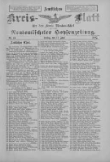 Amtliches Kreis-Blatt f&uuml;r den Kreis Neutomischel: zugleich Neutomischeler Hopfenzeitung 1897.06.11 Nr45