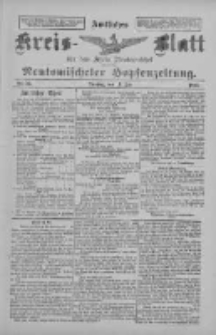 Amtliches Kreis-Blatt f&uuml;r den Kreis Neutomischel: zugleich Neutomischeler Hopfenzeitung 1897.07.13 Nr54