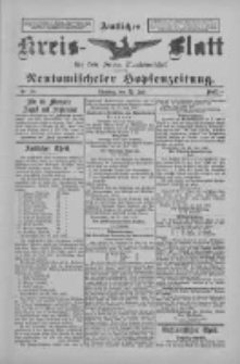 Amtliches Kreis-Blatt f&uuml;r den Kreis Neutomischel: zugleich Neutomischeler Hopfenzeitung 1897.07.27 Nr58