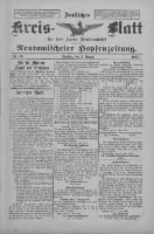 Amtliches Kreis-Blatt f&uuml;r den Kreis Neutomischel: zugleich Neutomischeler Hopfenzeitung 1897.08.03 Nr60