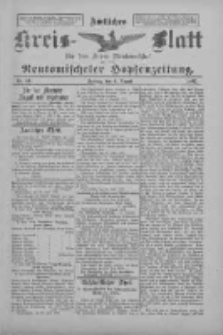 Amtliches Kreis-Blatt f&uuml;r den Kreis Neutomischel: zugleich Neutomischeler Hopfenzeitung 1897.08.06 Nr61