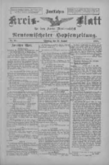 Amtliches Kreis-Blatt f&uuml;r den Kreis Neutomischel: zugleich Neutomischeler Hopfenzeitung 1897.08.31 Nr68