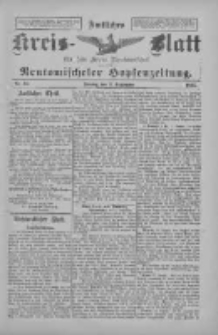 Amtliches Kreis-Blatt f&uuml;r den Kreis Neutomischel: zugleich Neutomischeler Hopfenzeitung 1897.09.03 Nr69