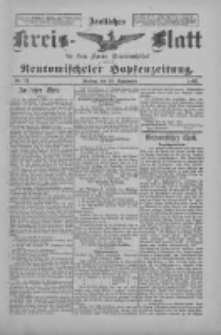 Amtliches Kreis-Blatt f&uuml;r den Kreis Neutomischel: zugleich Neutomischeler Hopfenzeitung 1897.09.10 Nr71