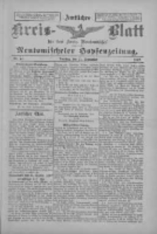 Amtliches Kreis-Blatt f&uuml;r den Kreis Neutomischel: zugleich Neutomischeler Hopfenzeitung 1897.09.21 Nr74