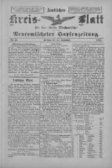 Amtliches Kreis-Blatt f&uuml;r den Kreis Neutomischel: zugleich Neutomischeler Hopfenzeitung 1897.09.24 Nr75