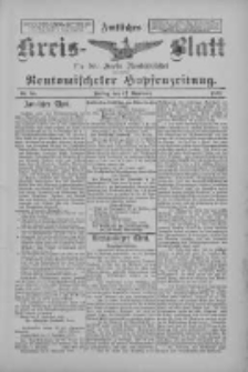 Amtliches Kreis-Blatt f&uuml;r den Kreis Neutomischel: zugleich Neutomischeler Hopfenzeitung 1897.11.12 Nr89