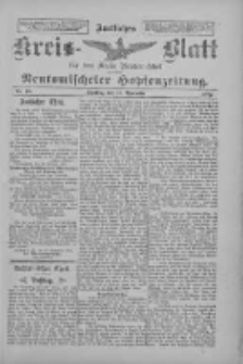 Amtliches Kreis-Blatt für den Kreis Neutomischel: zugleich Neutomischeler Hopfenzeitung 1897.11.16 Nr90