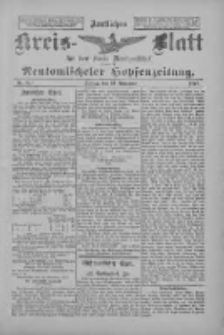 Amtliches Kreis-Blatt f&uuml;r den Kreis Neutomischel: zugleich Neutomischeler Hopfenzeitung 1897.11.19 Nr91