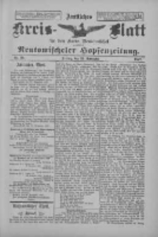 Amtliches Kreis-Blatt f&uuml;r den Kreis Neutomischel: zugleich Neutomischeler Hopfenzeitung 1897.11.26 Nr93