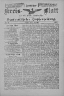 Amtliches Kreis-Blatt f&uuml;r den Kreis Neutomischel: zugleich Neutomischeler Hopfenzeitung 1897.12.07 Nr96