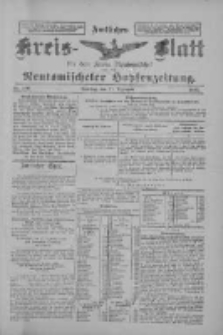 Amtliches Kreis-Blatt f&uuml;r den Kreis Neutomischel: zugleich Neutomischeler Hopfenzeitung 1897.12.21 Nr100