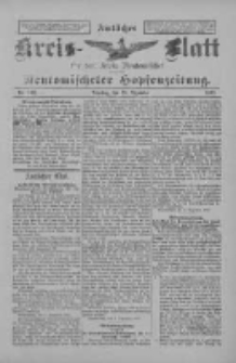 Amtliches Kreis-Blatt f&uuml;r den Kreis Neutomischel: zugleich Neutomischeler Hopfenzeitung 1897.12.28 Nr102