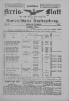 Amtliches Kreis-Blatt f&uuml;r den Kreis Neutomischel: zugleich Neutomischeler Hopfenzeitung 1898.02.22 Nr15
