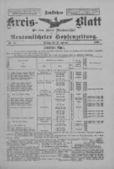 Amtliches Kreis-Blatt f&uuml;r den Kreis Neutomischel: zugleich Neutomischeler Hopfenzeitung 1898.02.25 Nr16
