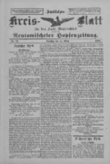 Amtliches Kreis-Blatt für den Kreis Neutomischel: zugleich Neutomischeler Hopfenzeitung 1898.03.15 Nr21