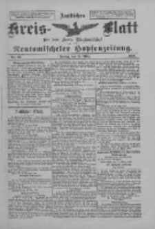 Amtliches Kreis-Blatt f&uuml;r den Kreis Neutomischel: zugleich Neutomischeler Hopfenzeitung 1898.03.18 Nr22