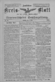 Amtliches Kreis-Blatt f&uuml;r den Kreis Neutomischel: zugleich Neutomischeler Hopfenzeitung 1898.04.08 Nr28