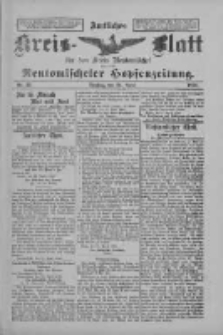 Amtliches Kreis-Blatt für den Kreis Neutomischel: zugleich Neutomischeler Hopfenzeitung 1898.04.26 Nr32