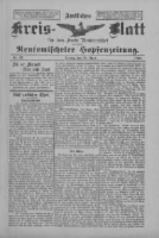 Amtliches Kreis-Blatt f&uuml;r den Kreis Neutomischel: zugleich Neutomischeler Hopfenzeitung 1898.04.29 Nr33