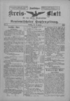 Amtliches Kreis-Blatt f&uuml;r den Kreis Neutomischel: zugleich Neutomischeler Hopfenzeitung 1899.01.10 Nr3