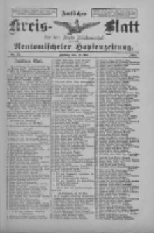 Amtliches Kreis-Blatt f&uuml;r den Kreis Neutomischel: zugleich Neutomischeler Hopfenzeitung 1898.05.13 Nr37