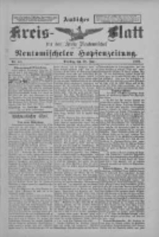 Amtliches Kreis-Blatt f&uuml;r den Kreis Neutomischel: zugleich Neutomischeler Hopfenzeitung 1898.06.28 Nr49